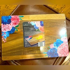 Painted Acacia Wooden Charcuterie Board